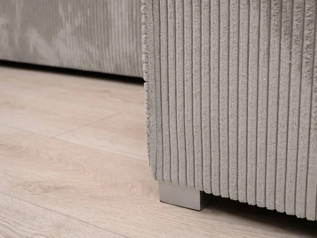 PROMOCJA Beżowy zestaw wypoczynkowy w kształcie U SMART COSARO 295x140 cm II klasa jakościowa