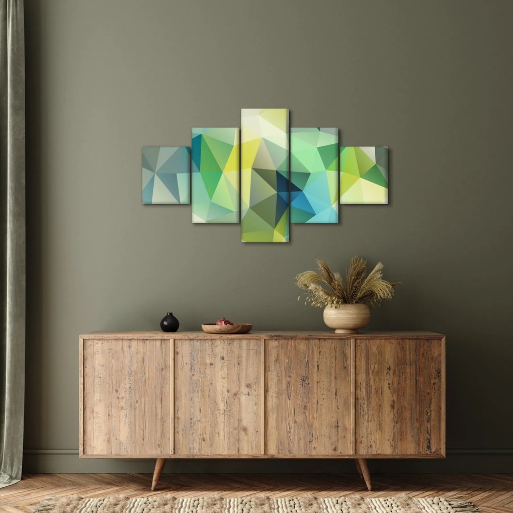Obraz abstrakcji geometrycznej (125x70 cm)