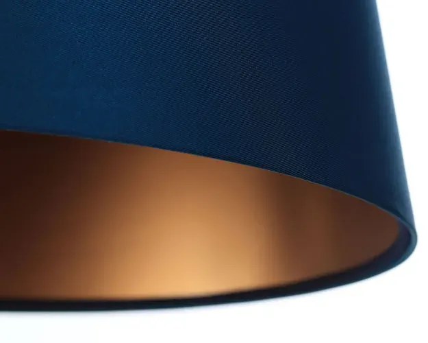 Granatowo-miedziana lampa wisząca glamour - S402 K0-G66