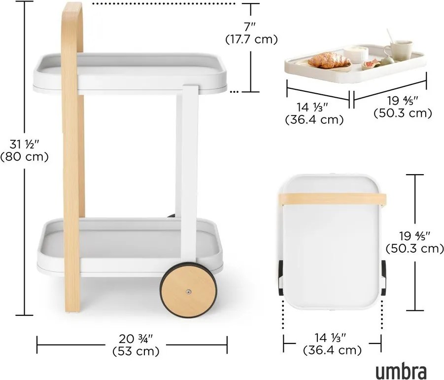 Barek na kółkach 44x53 cm Bellwood – Umbra