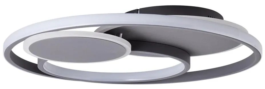 Brilliant - LED Plafon ściemnialny RUNDA LED/50W/230V 3000-6500K czarny + pilot