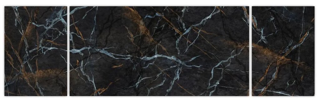 Obraz - Czarny marmur (170x50 cm)