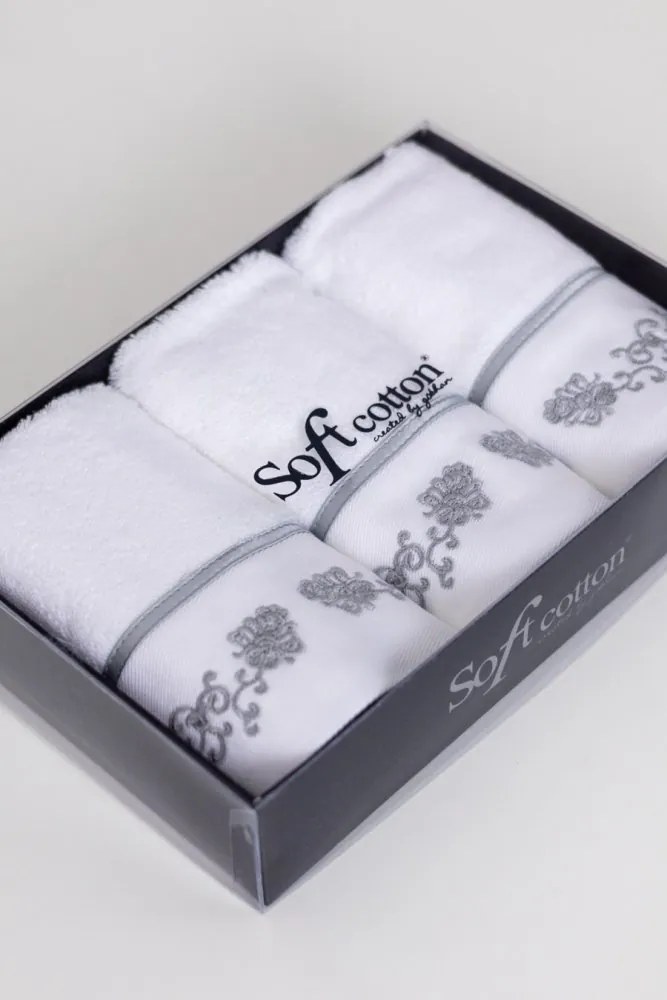 Zestaw podarunkowy małych ręczników DIARA, 3 szt Szary