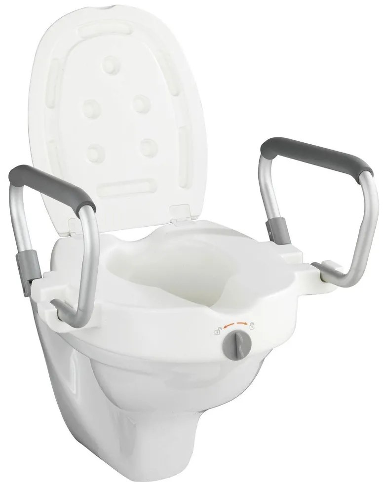 Deska sedesowa podwyższona SECURA , nasadka na sedes z uchwytami obciążenie 130 kg, WENKO