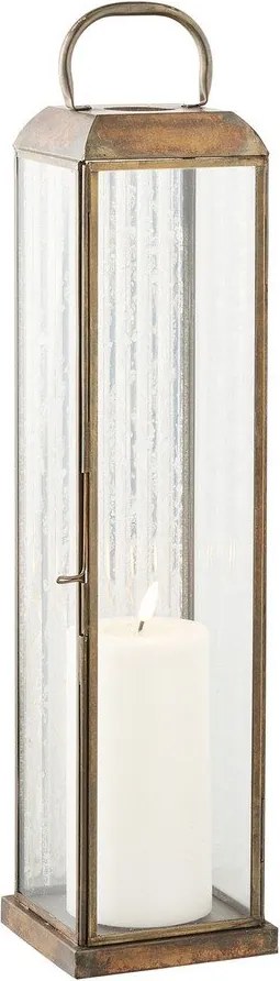 Metalowy/szklany lampion (wysokość 49 cm) Herslev – House Nordic