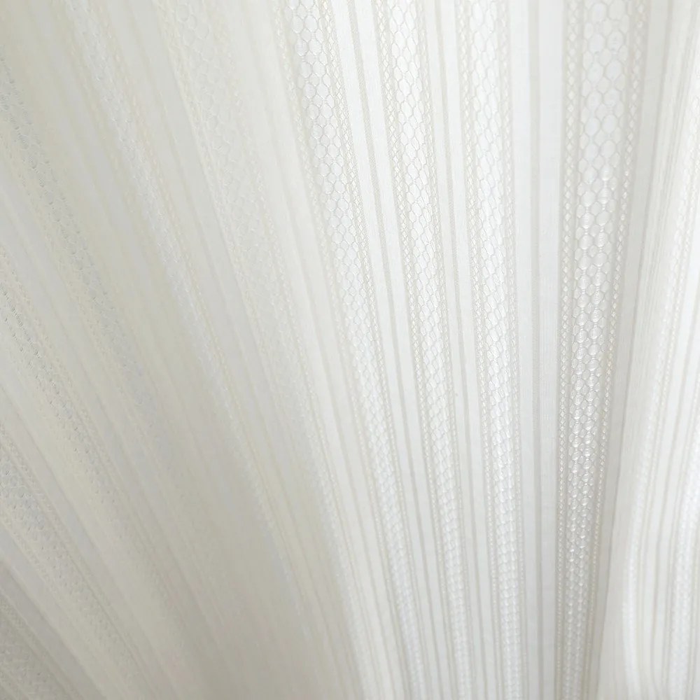 Biała bawełniana firanka 140x137 cm Zofia Broderie Anglaise – Pineapple Elephant