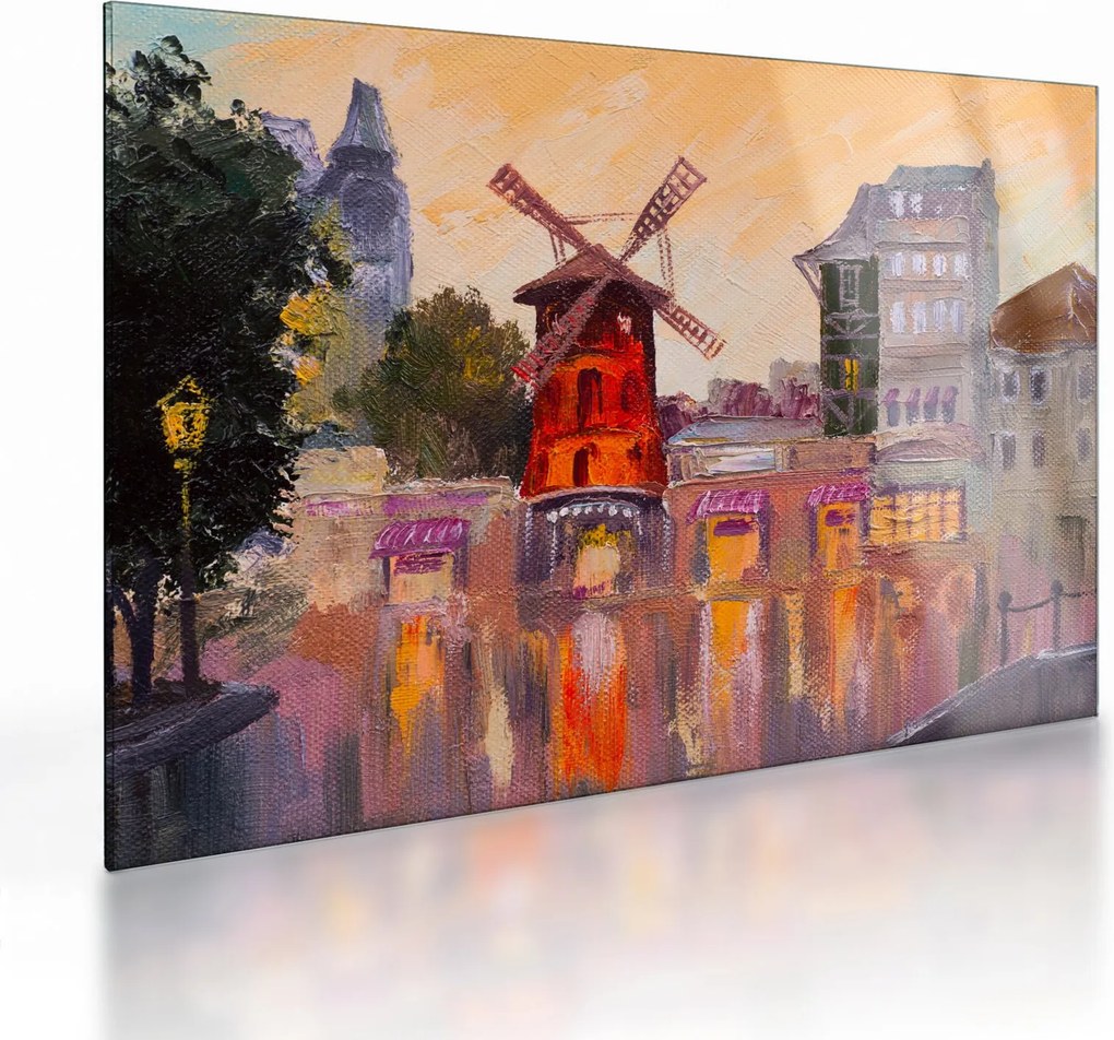 Obraz na szkle - Moulin Rouge, Paryż, Francja (70x50 cm)