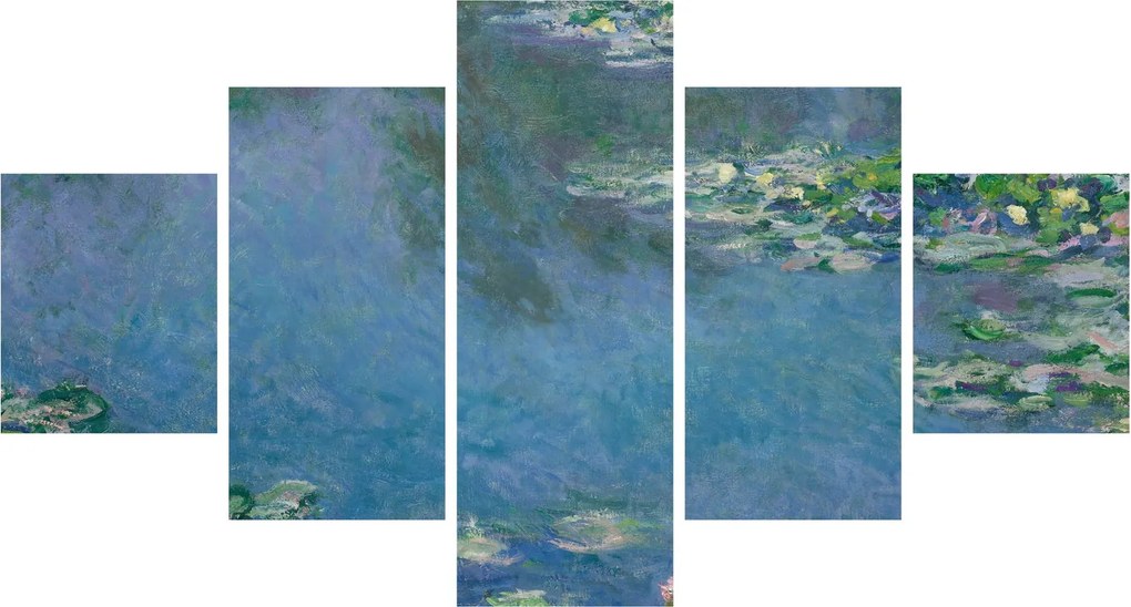 Obraz - Claude Monet, Water Lilies, reprodukcje (125x70 cm)