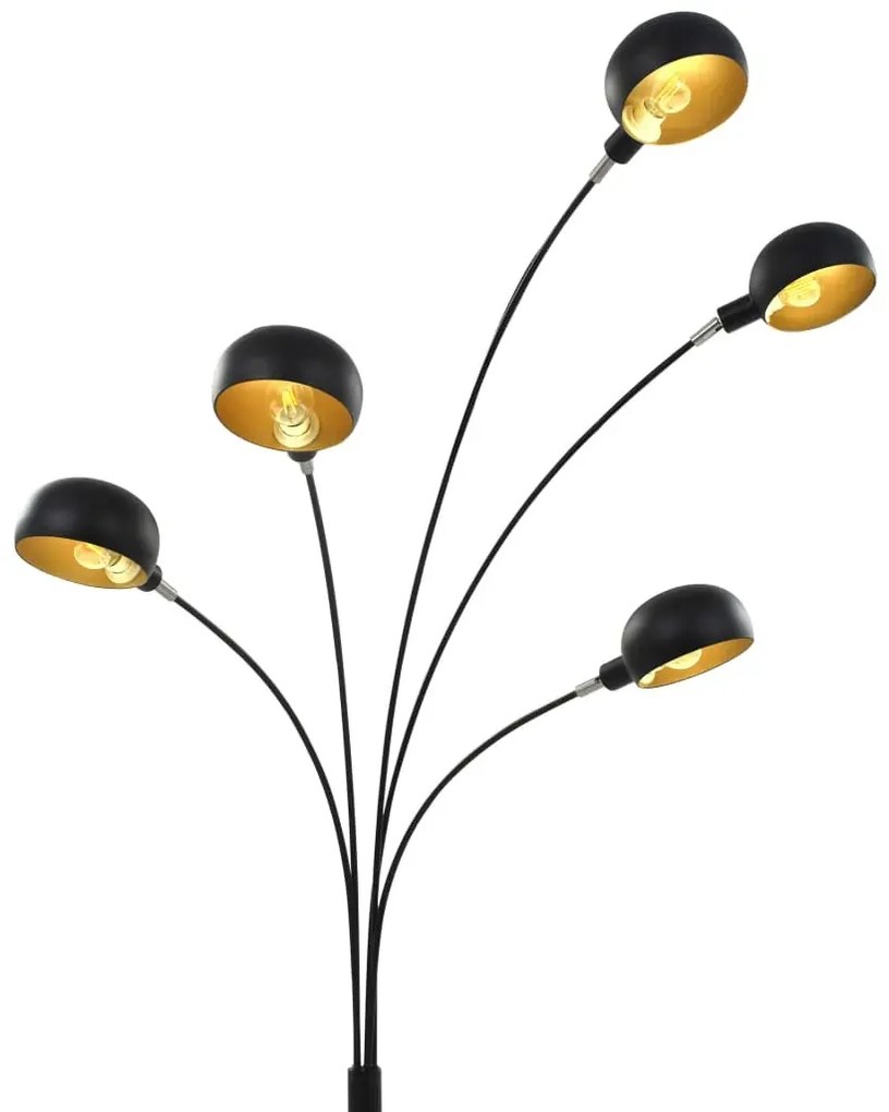 Czarno-złota lampa zodiac podłogowa regulowana - 3X EX184 P5-E74