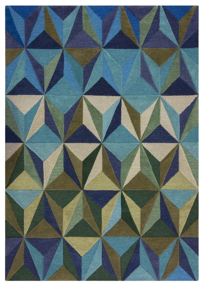 Niebieski wełniany dywan 120x170 cm Reverie – Flair Rugs