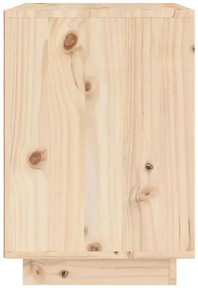 Drewniana skandynawska szafka nocna z 2 szufladami G5-A60