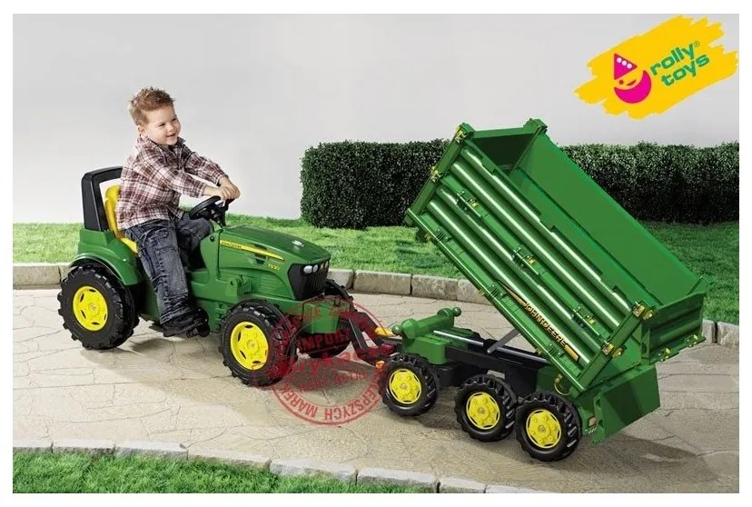 Rolly toys przyczepa wywrotka rolly multi john deere 3 osiowa