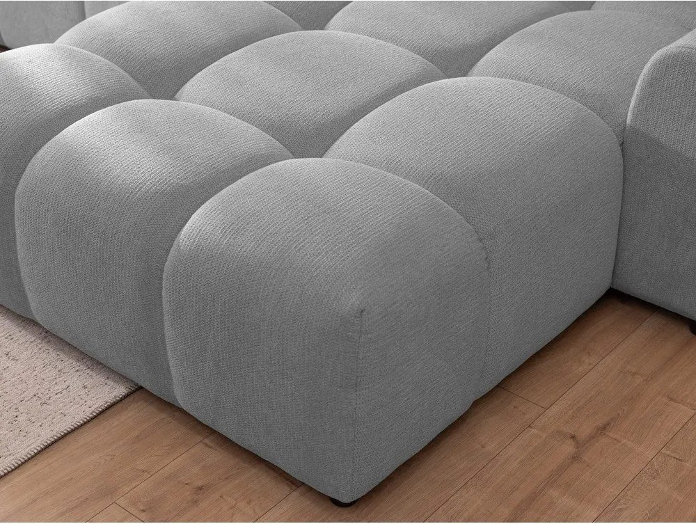 Szary narożnik (prawostronny/z szezlongiem) Albane – Ropez