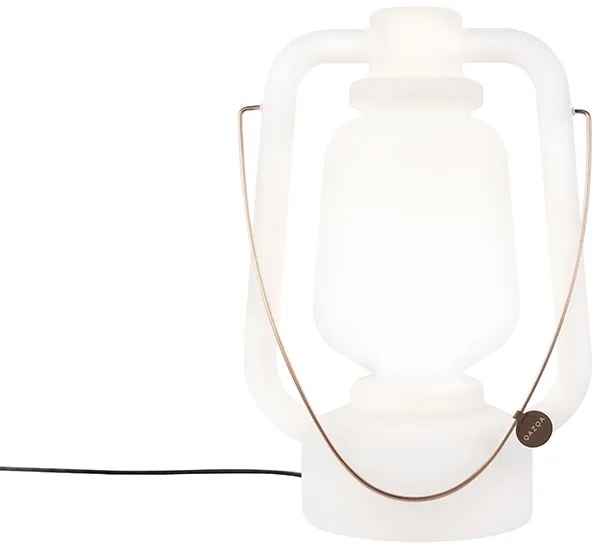 Lampa podłogowa biała 51 cm IP44 - Storm Large
