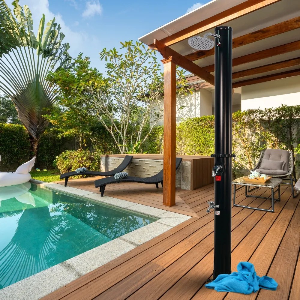 Prysznic solarny DELFINA, 20l, czarna Jurhan