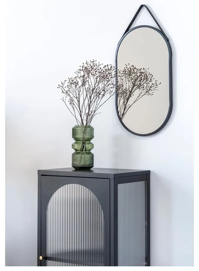 Czarna metalowa witryna 50x110 cm Adelaide – House Nordic