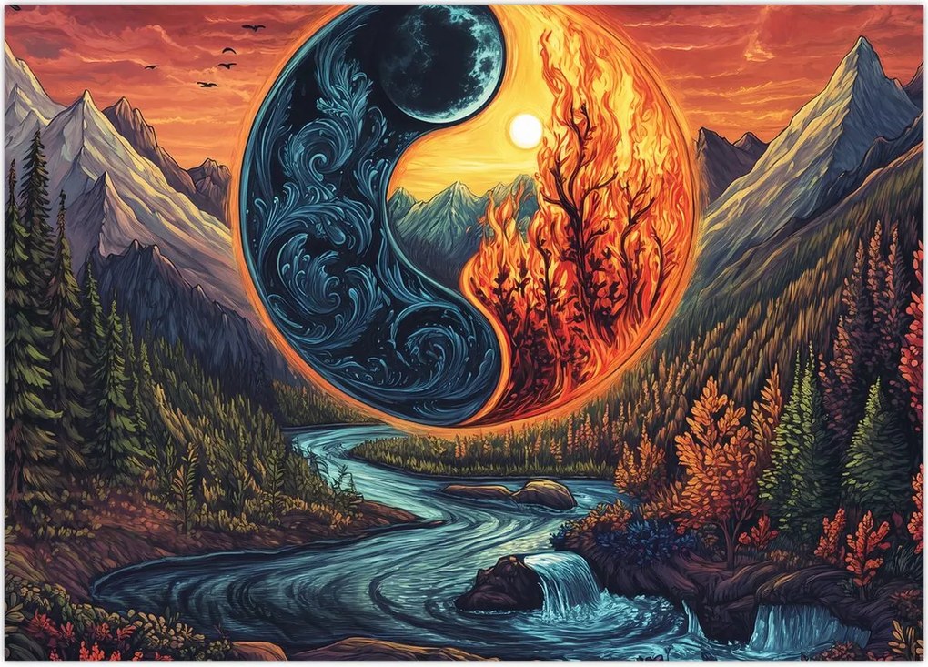 Obraz - Żywioły (70x50 cm)