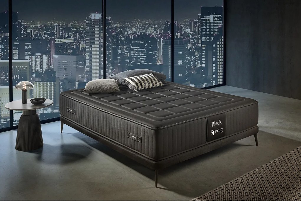 Materac Sprężyny kieszeniowe Black Spring Royal, 160x200 cm -Moonia