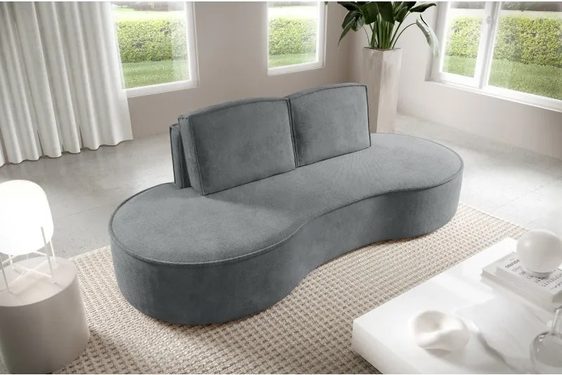 Sofa MOLLY z funkcja spania i pojemnikiem SZARY CURIO 97