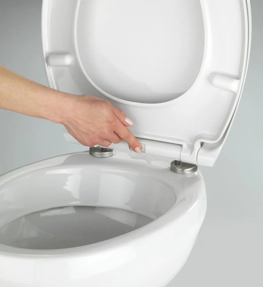 Deska sedesowa Premium Samos WENKO, ciche zamykanie sedesu Duroplast mocowanie Fix-Clip