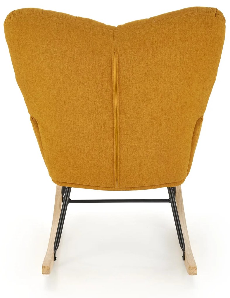 VASCO fotel bujany musztardowy