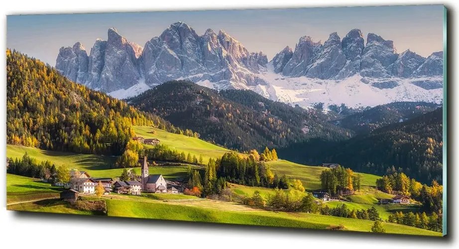 Foto obraz szkło hartowane Panorama góry