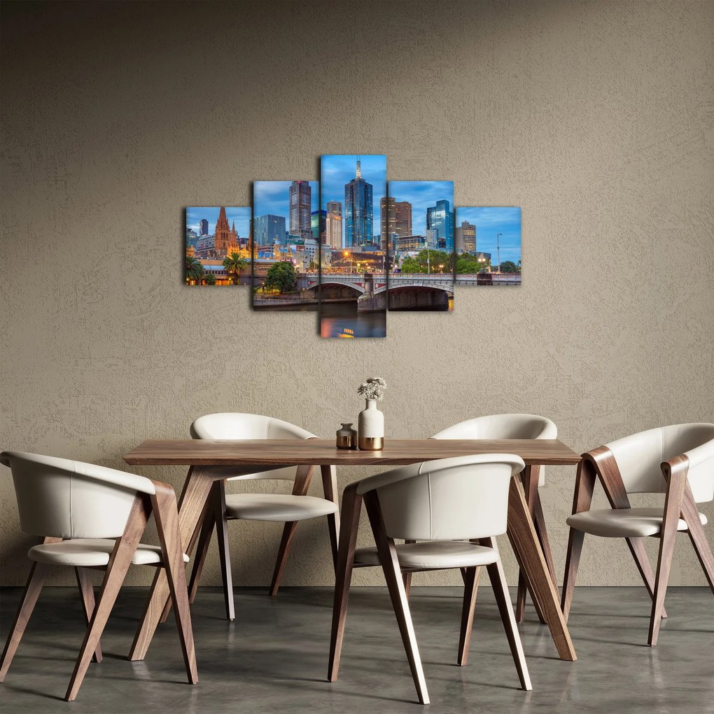 Obraz miasta Melbourne (125x70 cm)