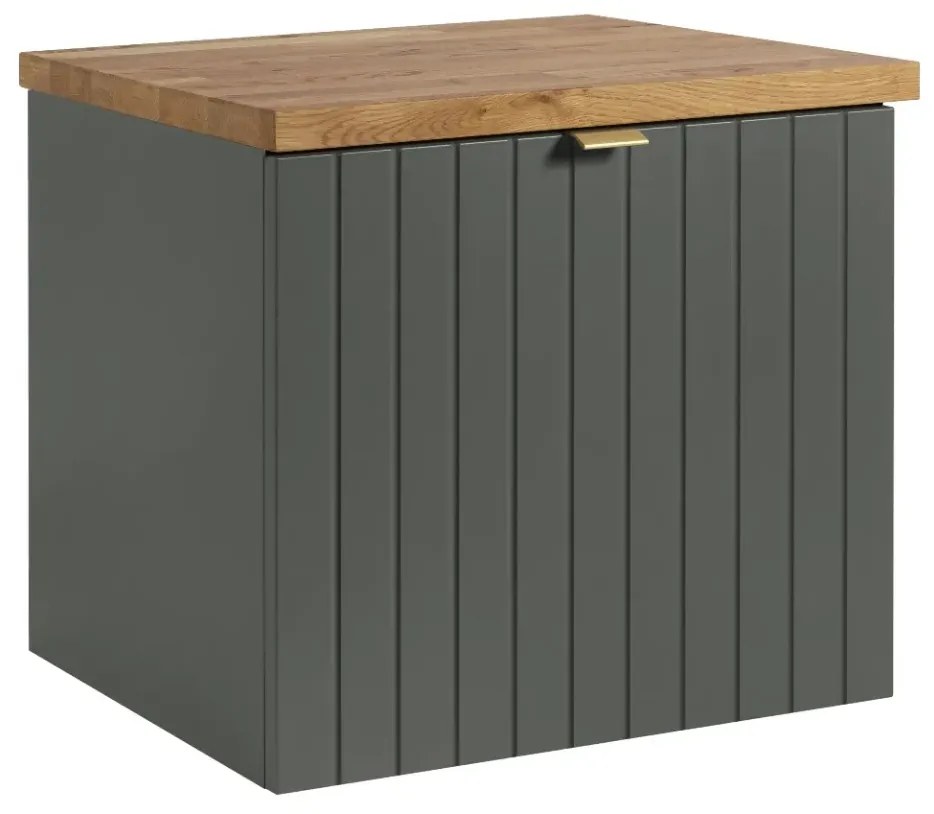 Szafka pod umywalkę HARMO 50 cm szaro-zielony półmat KROFAM