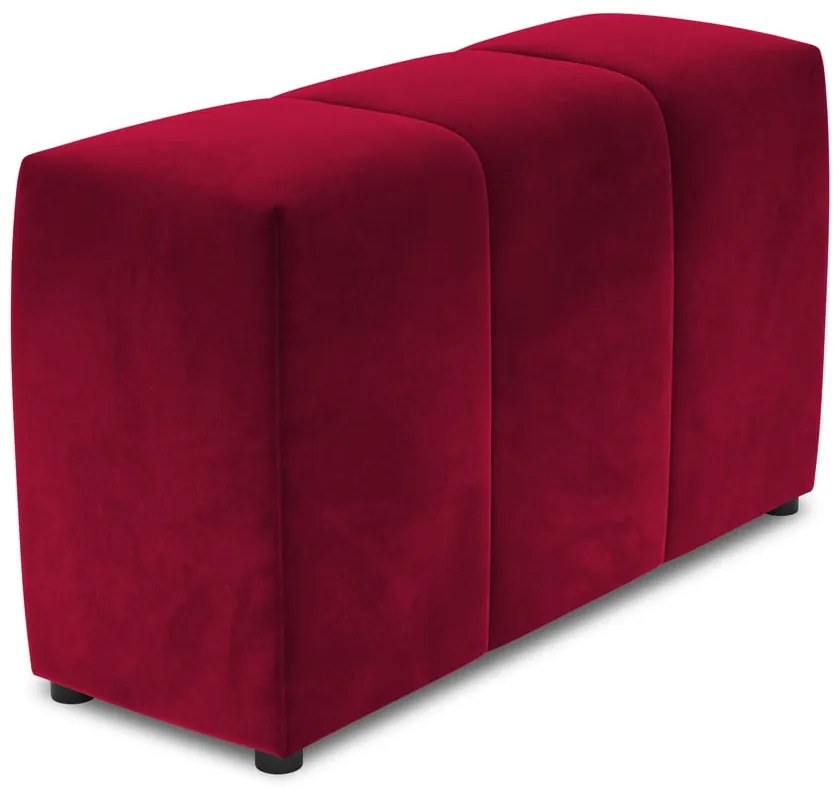 Czerwone aksamitne oparcie do sofy modułowej Rome Velvet – Cosmopolitan Design