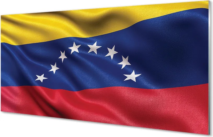 Szklany Panel Narodowa Flaga Wenezueli