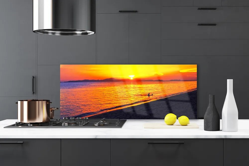 Panel nad blat kuchenny Słoneczny Dzień Na Wybrzeżu