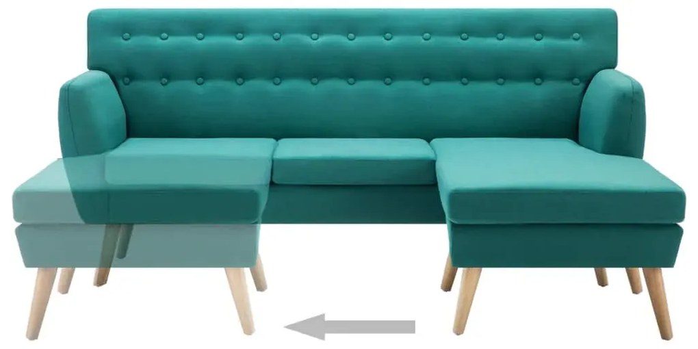 Tapicerowana pikowana sofa Kova 2G - zielona