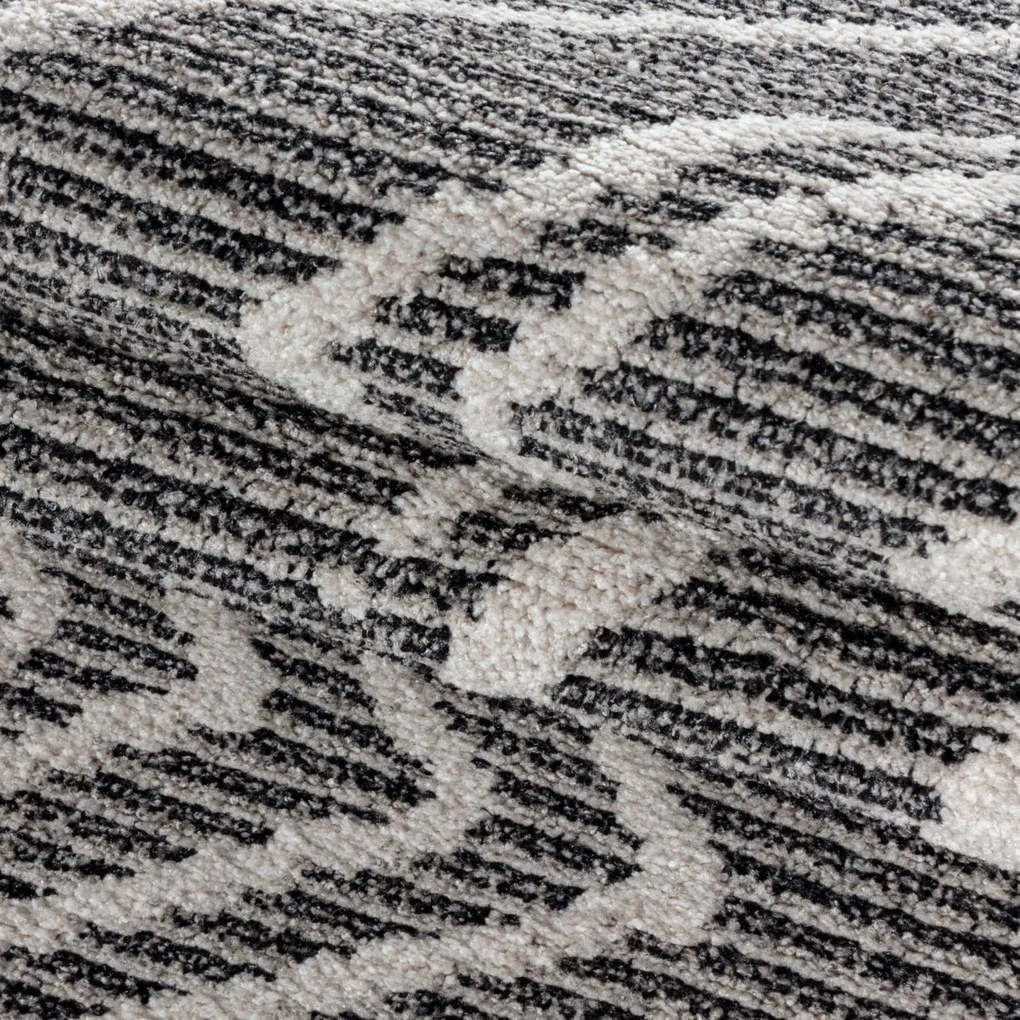 Dywan poliestrowy Berber antracyt 140 cm x 200 cm