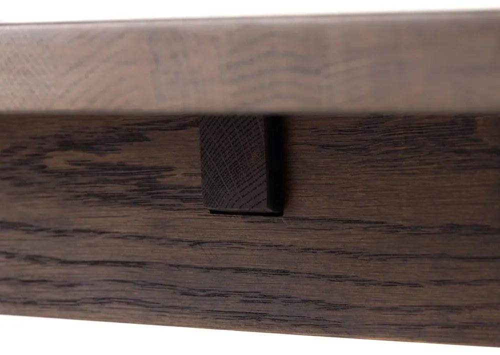 Brązowy rozkładany stół 95x180 cm Arun – Unique Furniture