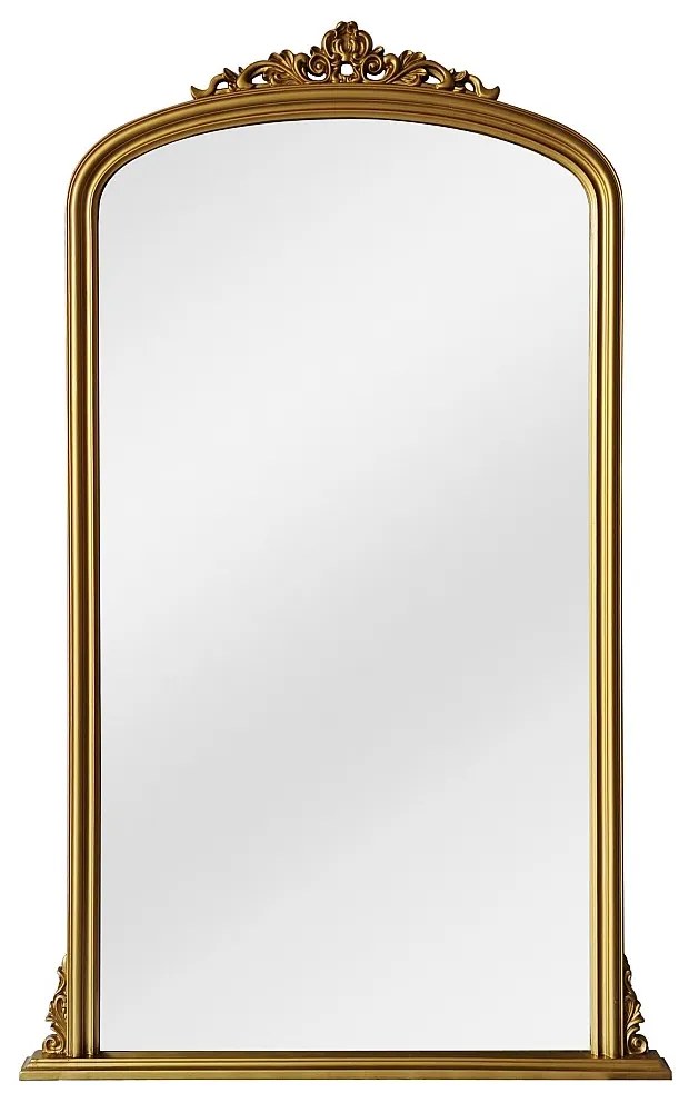 Duże lustro z drewna paulowni - Szer. 120 x Wys.190 cm - Złote - MERRY