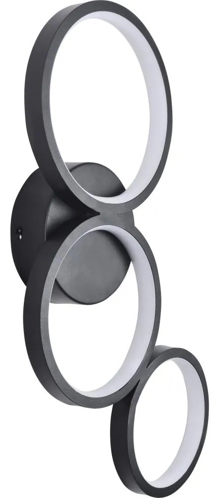 LED Kinkiet FLAMENCO LED/23W/230V 4000K czarny