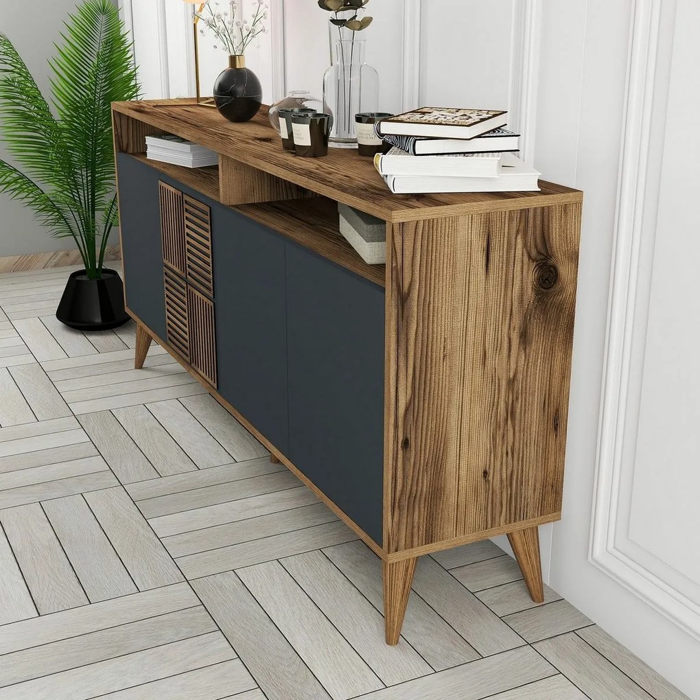 Szafka Milan Walnut and Anthracite