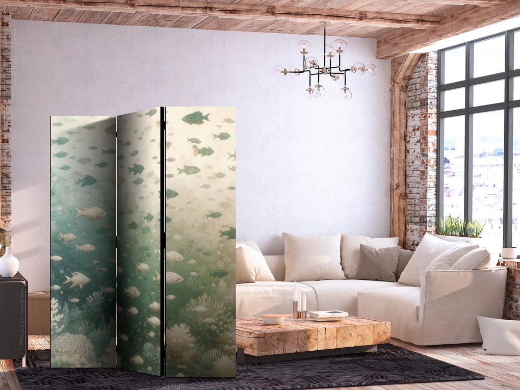 Parawan akustyczny Zwierzęta 135x172 cm 3-częściowy beżowy ARTGEIST B