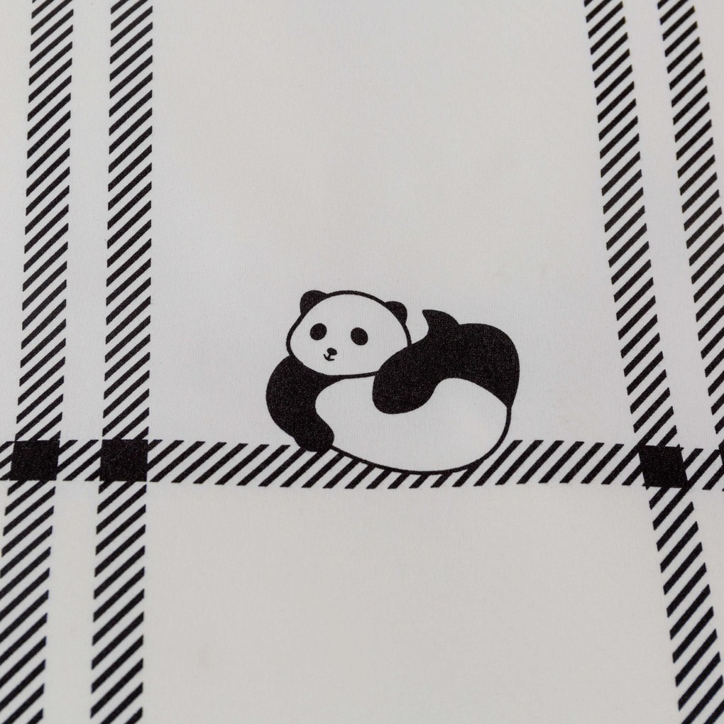 PrzytulneMieszkanie.pl PrzytulneMieszkanie.pl Flanelowa pościel z mikrofibry CUTE PANDA biała Rozmiar pościeli: 70 x 90 cm | 140 x 200 cm