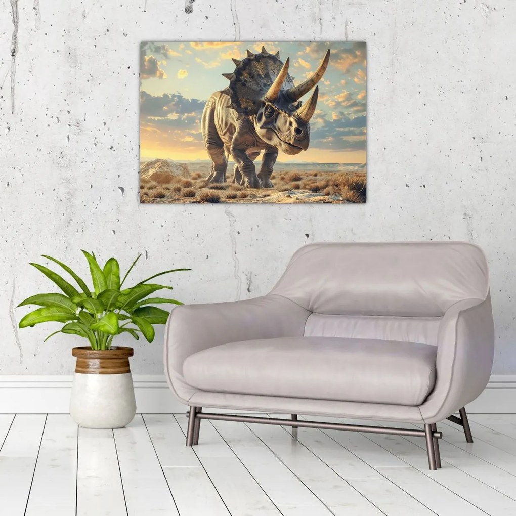 Obraz - Triceratops (70x50 cm)