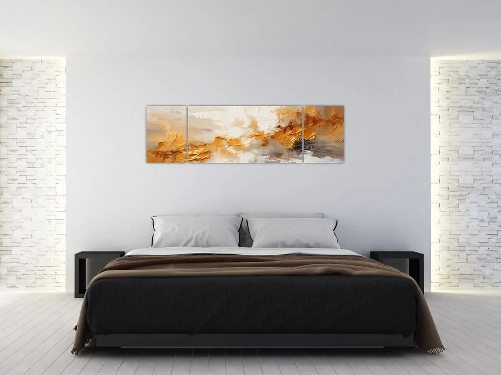 Obraz - Złota tekstura (170x50 cm)