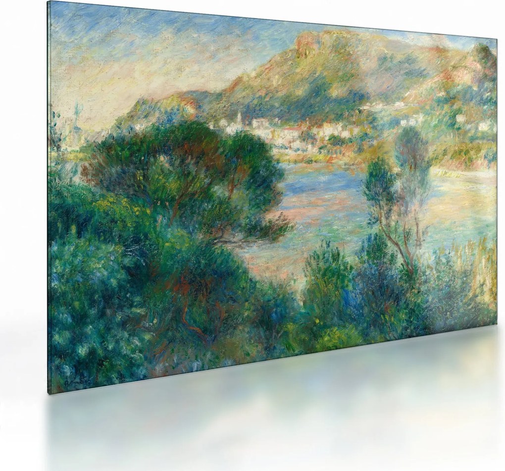 Obraz na szkle - Auguste Renoir, View of Monte Carlo from Cap Martin, reprodukcje (70x50 cm)