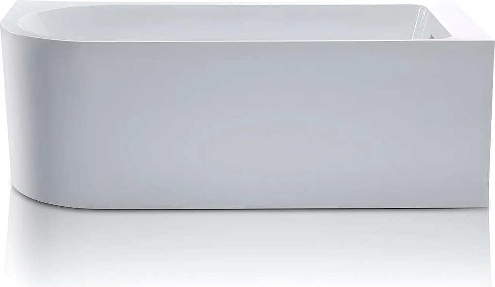 Narożna wanna - 240L - 170 x 75 x 58cm - Biały - Narożnik prawostronny - ANIKA