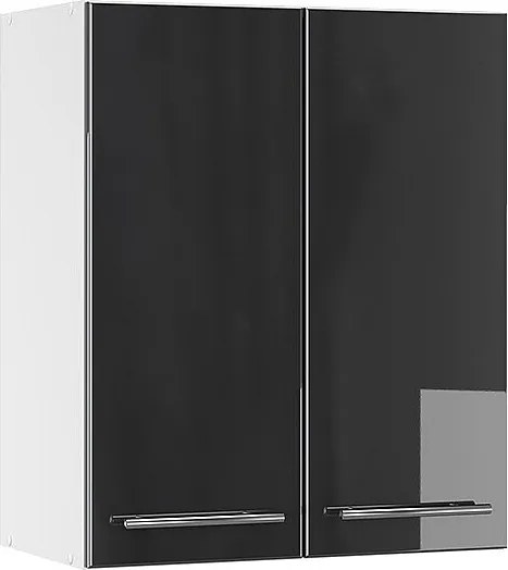 Szafka ścienna antracyt wysoki połysk 60x34.1x72 fame-line