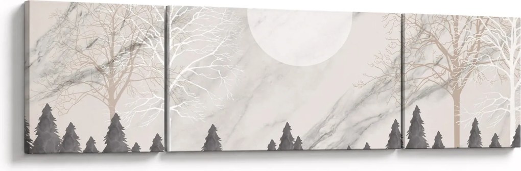 Obraz - Zimowy krajobraz (170x50 cm)