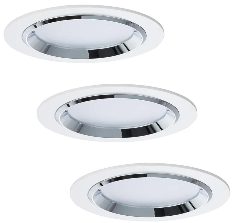 Paulmann 92693 - ZESTAW 3xLED/8W Ściemnialna oprawa wpuszczana PREMIUM LINE 230