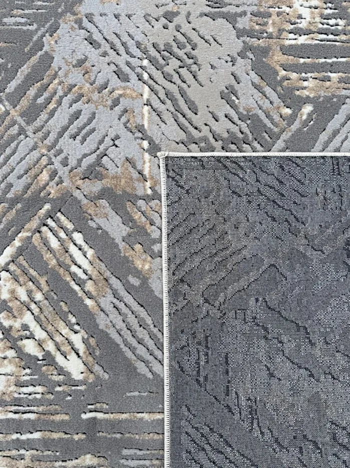 Dywan nowoczesny Rio szaro-beżowy 80 cm x 150 cm