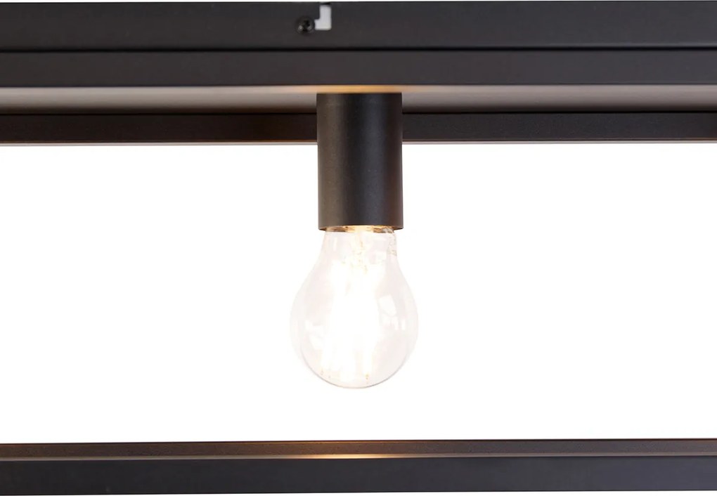 Inteligentna lampa sufitowa czarna 99,5 cm w tym 4 WiFi A60 - Cage