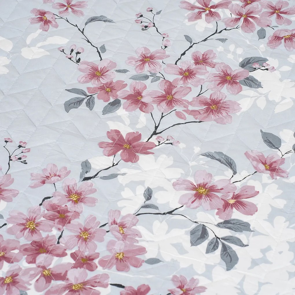 4Home Narzuta na łóżko Blooming spring, 220 x 240 cm + 2x 40 x 40 cm