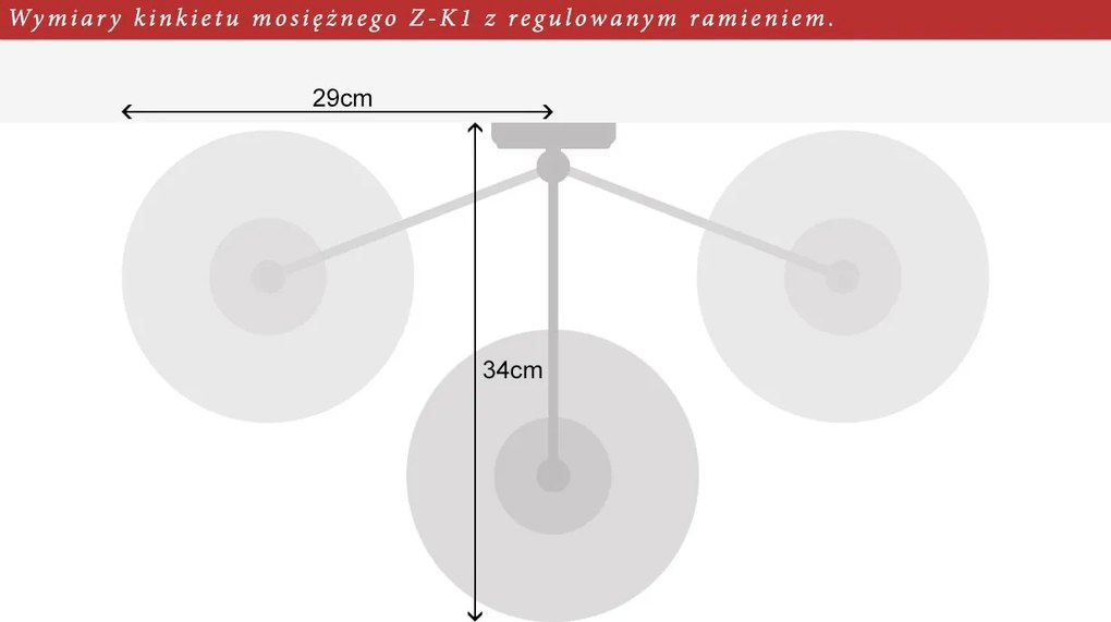 Kinkiet klasyczny z regulowanym ramieniem YZ-K1
